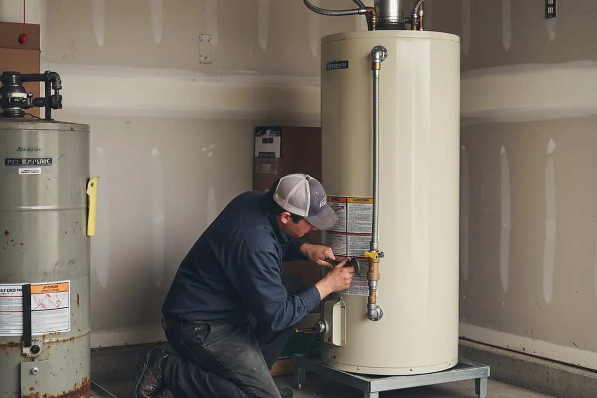 Water heater and shutoff valve replacement in Honeydew